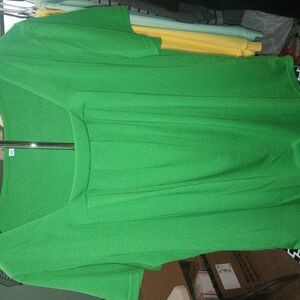 Womens Vibrant Green Short Sleeve Top XXL